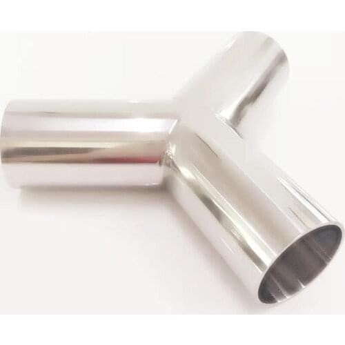 108mm 4.25" Pipe OD Butt Welding Y Shaped 3 Way SUS 304 Stainless Steel Sanitary Fitting Spliter Homebrew Beer Wine