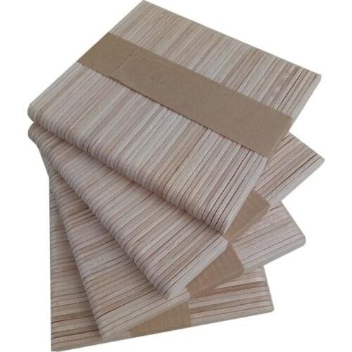 200PCS Natural Wood Craft, Popsicle Sticks Ice Cream Candy Making and Garden Markers. Smooth, Splinter-Free