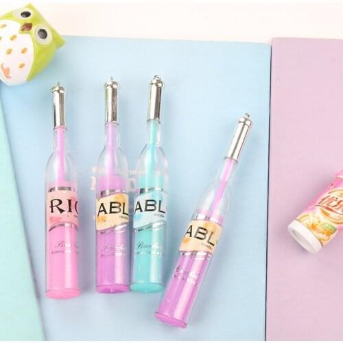 36PCS Creative Stationery Cute Cocktail Bottle Modeling Gel Pens Water Pen Office Accessories Cute School Supplies