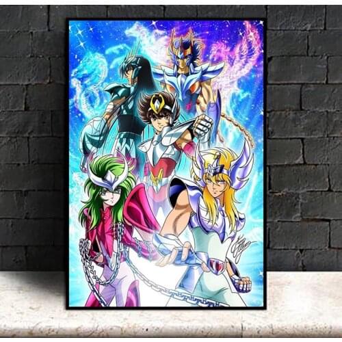 Embroidery 5D Diamond Anime Saint Seiya Picture Home Decor Painting Full Square Drill Cross Stitch Wall Sticker Handmade Gift