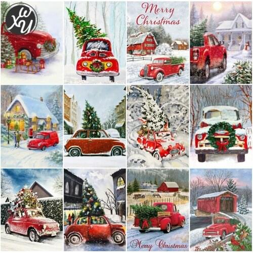 Diamond Art for Adults Christmas Full Drill Mosaic Embroidery Cross Stitch Kits Round Square Rhinestones Accessories Home Decor