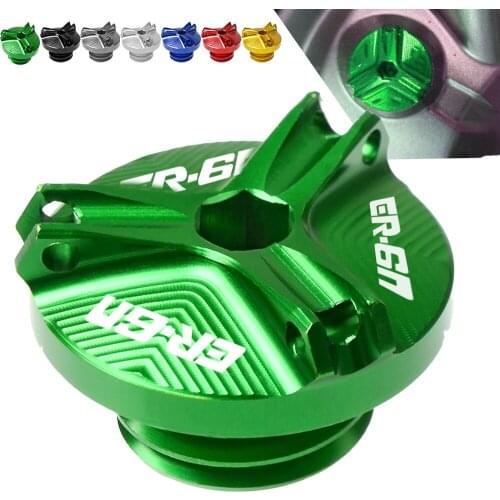Motorcycle Aluminum M20*2.5 Engine Oil Filter Cup Plug Cover Screw For KAWASAKI ER6N ER-6N 2005 2006 2007 2008 2009 2004 2003