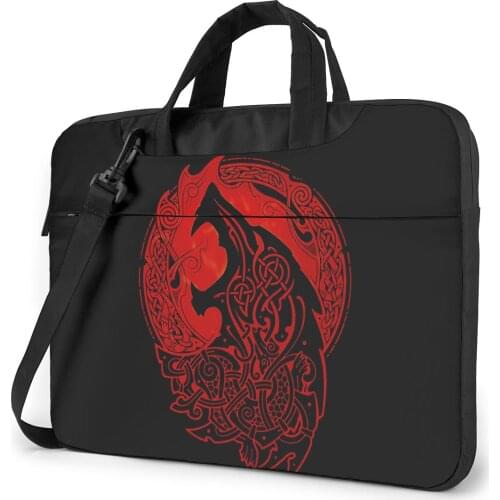 Anime Viking Design Laptop Messenger Notebook Shoulder Bag Men Computer Sleeves for Macbook Air Pro Briefcase 13/14/15.6 inch