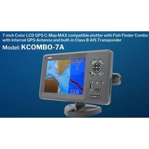 FREE SHIPPING ONWA 7INCH Marine Chart Plotter AND Fishfinder Kcombo-7A GPS+AIS +FISH FINDER