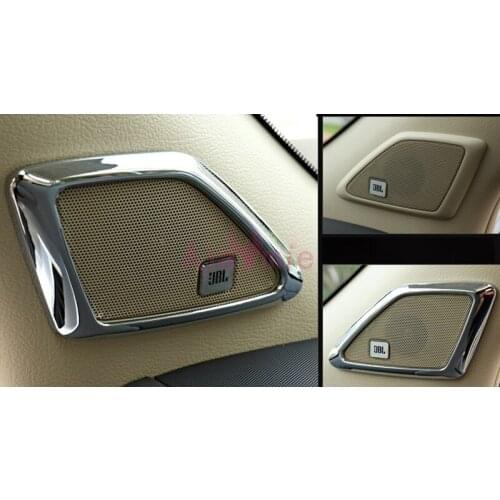 For Toyota Land Cruise Prado FJ150 2010-2018 Interior A Column Speaker Audio Cover Chrome Car Styling Prado Accessories