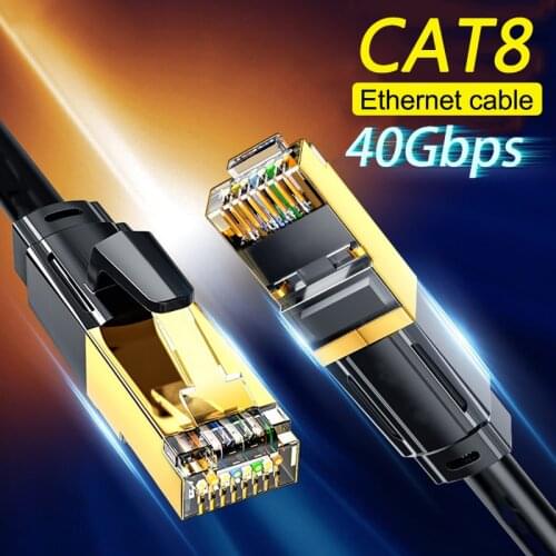 Ethernet Cable RJ45 Cat8 Lan Cable UTP Network Cable For Cat8 40Gbps Compatible Patch Cord Internet Modem Router Cable Ethernet