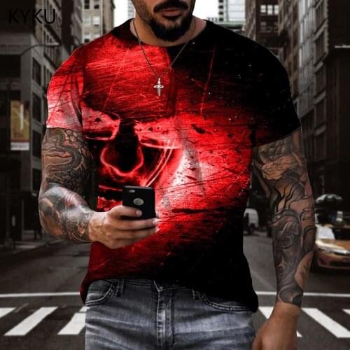3d Tshirt Skull T shirt Men Hip Hop Tshirts Casual Harajuku T-shirts 3d Street Tshirt Printed Short Sleeve summer Printed