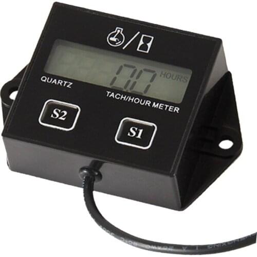 Inductive Tach Hour Meter Counter timer for motorbike ATV Sti Scooter Marine dirt bike Motocross Snowmobile motorcycle 011N
