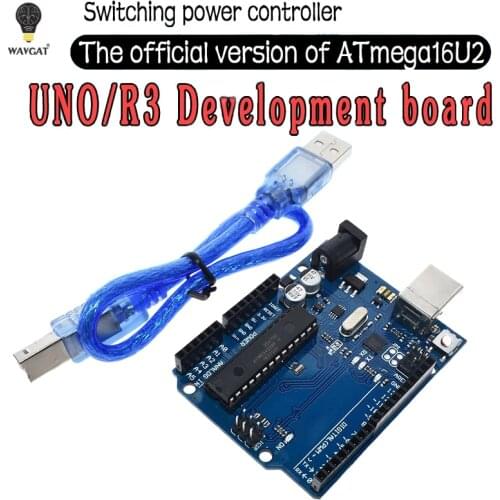 WAVGAT Smart Electronics UNO R3 MEGA328P ATMEGA16U2 Development Board Without USB Cable Diy Starter Kit