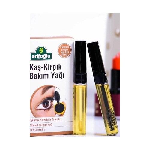 Arifoğlu Eyebrow Eyelash Care Oil 10 ml + 10 ml - Argan Oil & Natural Vitamin E
