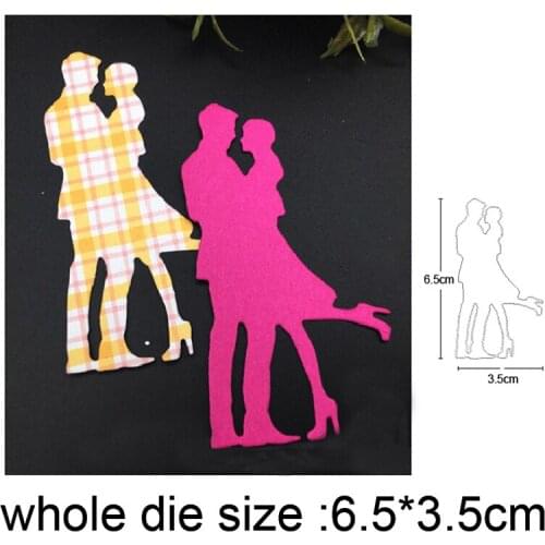 Embrace Men Woman Metal Cutting Dies stamps dies Stencils DIY Scrapbooking dies Album Cards Making Embossing Die Cuts Craft dies