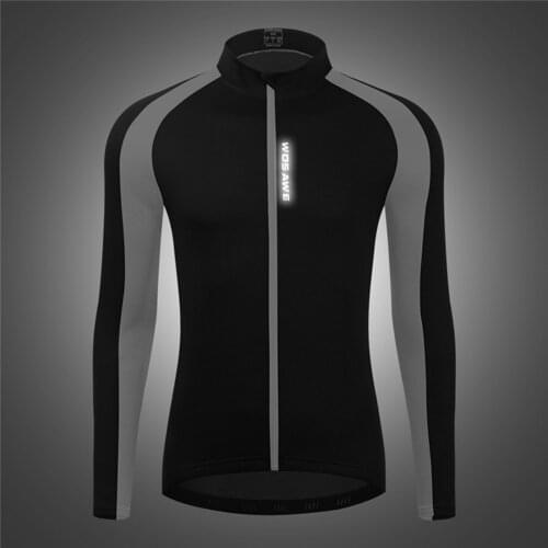 Men Cycling Jacket 3 Rear Pockets Bike Outwear Running Coat Riding Jersey