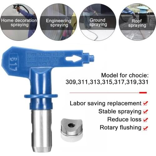 Blue Spray Tips Gun Tips Steel Varies Types Airless Spray Gun Nozzle Airless For Airless Spray Gun And Paint Sprayer