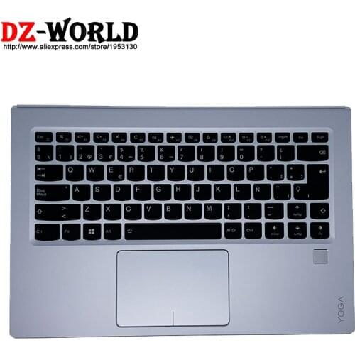 New Shell C Cover Palmrest Upper Case ES Spain Backlit Keyboard Touchpad FPR for Lenovo Ideapad Yoga 910-13IKB Laptop 5CB0M35030