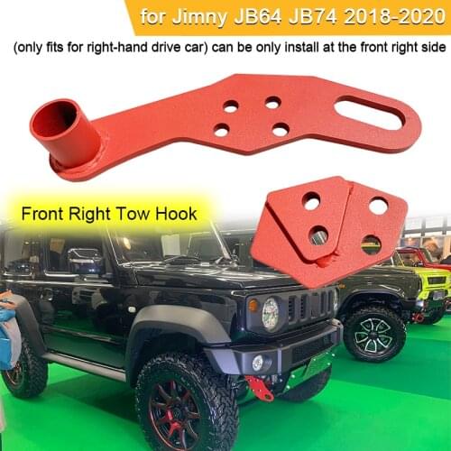 Front Right Tow Hook for Suzuki Jimny JB64 JB74 2018-2020 Car Tow Hook for Right-hand Drive Car Towing Support