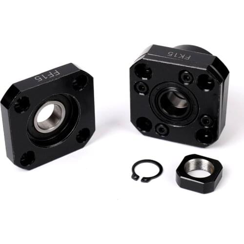 FK12 FF12 Set : 1 pc of FK12 and 1 pc FF12 end support for SFU1605 SFU1610 SFU1604 ball screw support CNC parts