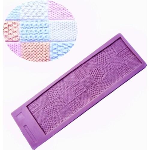 DIY Baking Knitting Texture Of Wool Sugar Cake Tool For Oven Microwave Dry Pace Silicone Decoration Tool
