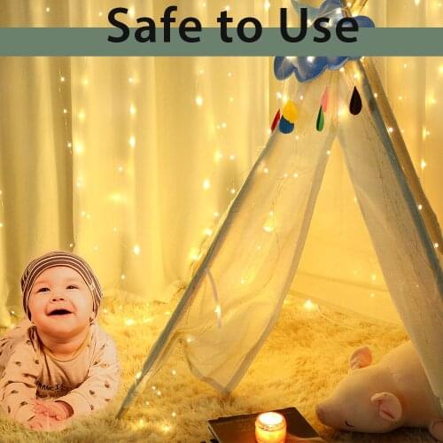 LED Curtain Copper Wire Light Remote Control USB String Light Christmas Decoration Home Bedroom Wedding Party Holiday
