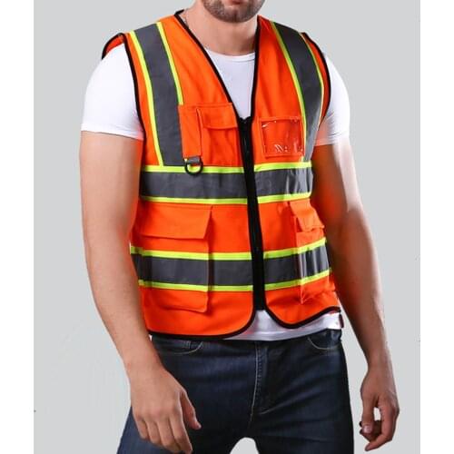 Hot Unisex Reflective Vest Workwear Provides High Visibility Day Night Running Cycle Warning Child Safety Vest Free Size