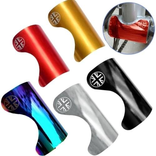 Alloy Bicycle Frame Protector Pads For Brompton Folding Bike Bottom Bracket BB Sticker Protect Guard Pad Outdoor Cycling Accesso