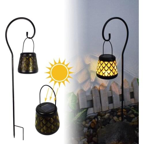 Waterproof Solar Garden Light Solar Powered Lamp Hanging LED Ceiling Light Solar Light Decorative Lighting Lantern Yard Pathway