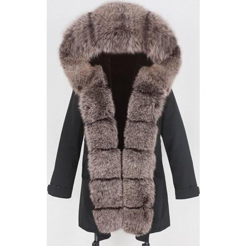Brand 2020 Winter Jacket Women Waterproof Long Parka Real Fur Coat Natural Fox Fur Collar Hood Thick Warm Outerwear Streetwear