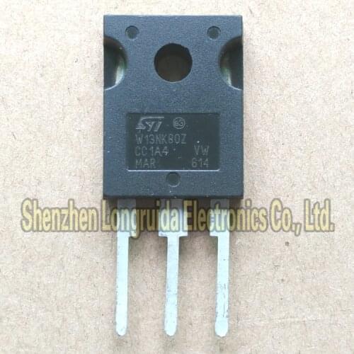 10PCS W13NK80Z STW13NK80Z TO-247 MOSFET TRANSISTOR 13A 800V