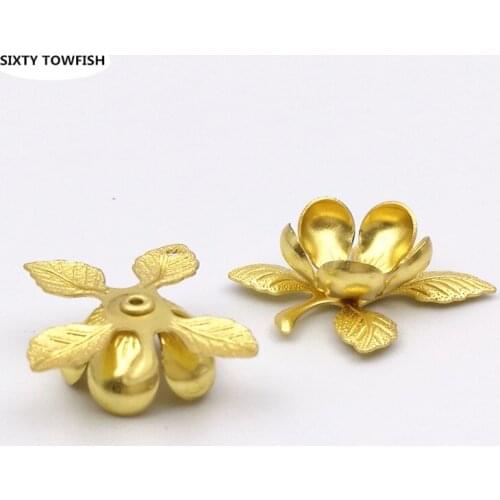 50 Pieces/lot 18x21mm Copper Flowers Slice Components Silver color Filigree Wraps Connectors Charms pendant Jewelry Findings