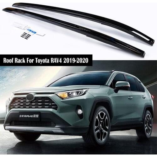 Aluminum Alloy Roof Rack For Toyota RAV4 RAV-4 2019 2020 2021 Rails Bar Luggage Carrier Bars top Cross bar Rack Rail Boxes