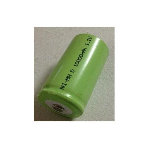 Free shipping 1.2v D 10000mAh NI-MH battery Rechargeable battery Water heater/gas burner batteries