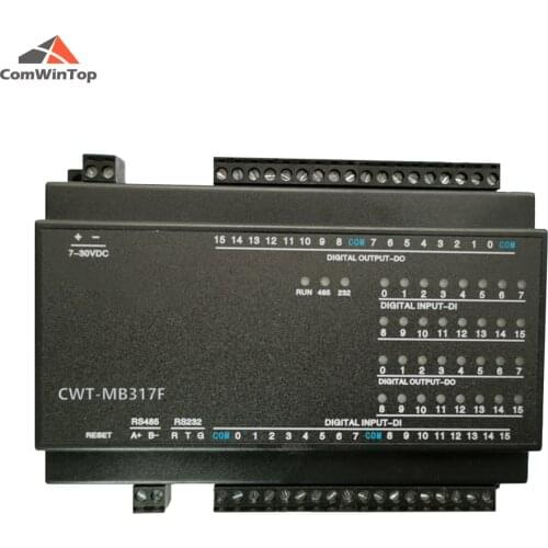 CWT-MB317F 16DI+16DO(NPN) RS485 RS232 Ethernet Modbus Rtu Tcp Io Acquisition Module