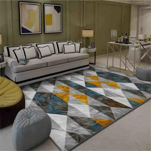 Nordic Home Rug Family Large Carpets for Living Room Bedroom Area Rugs Tea Table Mat Modern Simple 3D Geometric Bedside Carpet