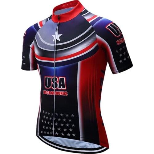 Cycling Jersey 2017 USA Style Racing Sport Bike Jersey Shirts MTB Bicycle Cycling Clothing Ropa Ciclismo Breathable Cycling Wear