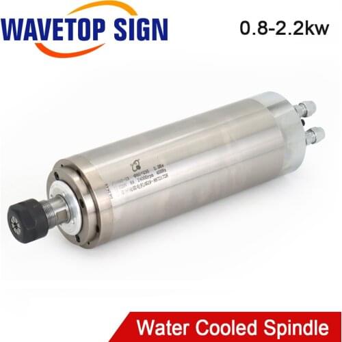 HQD CNC Spindle Motor 1.5kw 2.2kw water cooled Spindle 4 Bearing 220 380V 80mm ER20 Tool Spindle for CNC Router Milling Machine