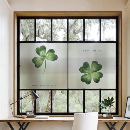 Customized Size Electrostatic Window Sticker Lotus Pattern Decorative Private Reusable Glass Film For Home Office Store Market