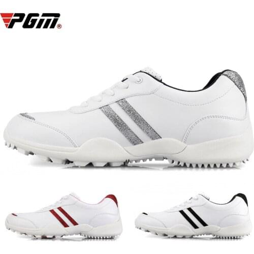 PGM Women Golf Shoes Anti-slip Breathable Golf Sneakers Ladies Super Fiber Waterproof Shoes Outdoor Sports Leisure Trainers