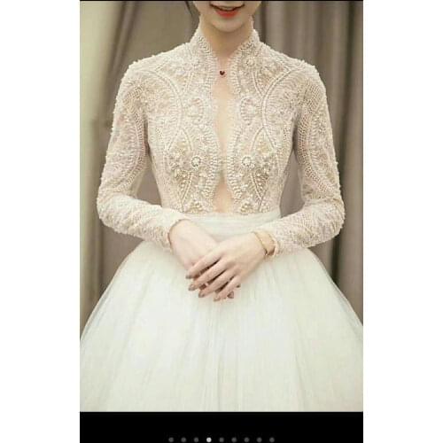 3 Yards High Quality Chantilly Eyelash Bridal Lace Fabric in Off White for Veils,Wedding Gown Acessories , Bridal Bolero