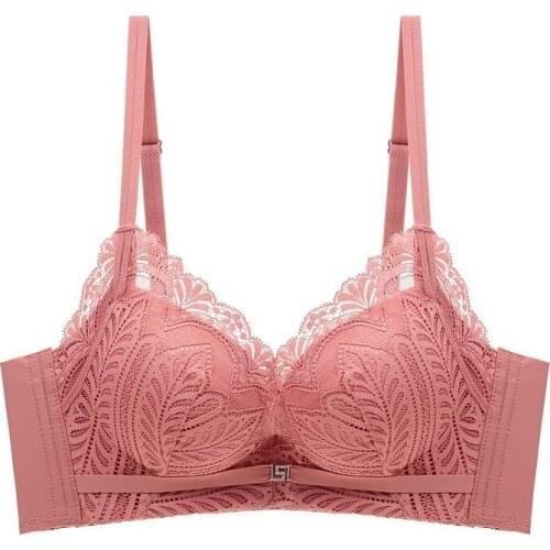 Latex underwear womens seamless and no steel ring gather and close the breast bra soft and breathable bra