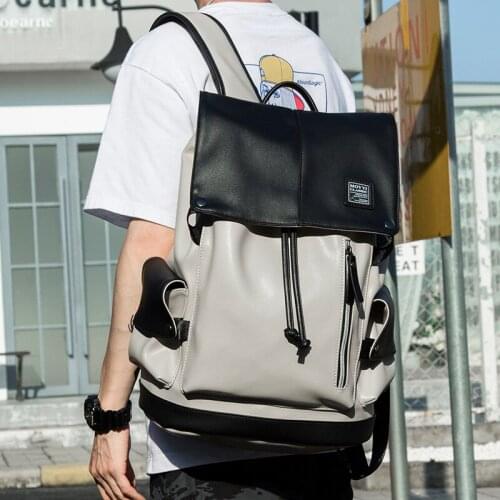 Weysfor New 15.6 Inch Waterproof Laptop Backpack Men USB Charging Travel Backpack Women Leather Rucksack Male School Bag Mochila