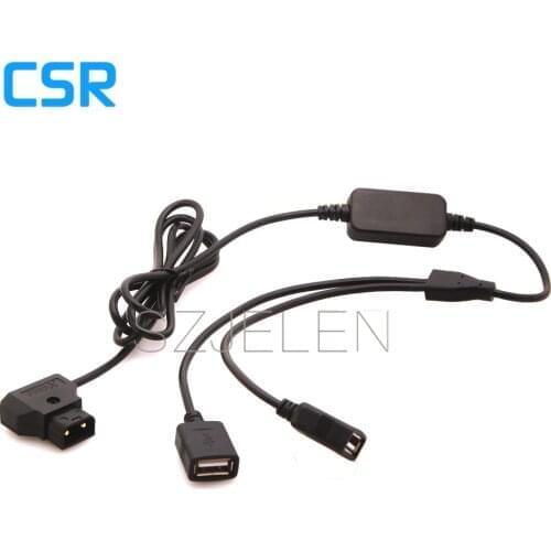 New P-Tap D-Tap Power Tap 14.8v Battery to Two Female USB 5v 2A DC Power Adapter