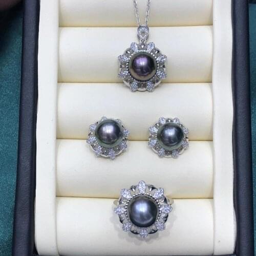 925 Sterling Silver Pendant Earrings Ring Mountings Findings Base Jewelry Set Mounts Settings Parts for Pearls Beads Crystal