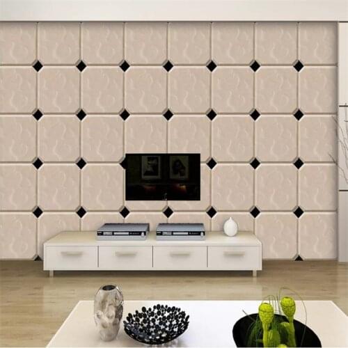 Custom wallpaper 3d papier peint mural glass mirror mirror brick marble mirror living room bedroom wallpaper 3d papel de parede
