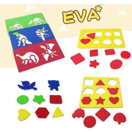 EVA Stamp for Water Magic Mat Board Learning Book Replacement Accessories EVA Template Pens for Doodle Drawing Rug Toys for Kids