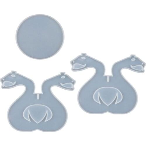 L5YA DIY Snake Shape Flower Pot Tray Silicone Resin Molds Flower Pot Holder Snake Leg Bracket Resin Casting Mold Craft Tools