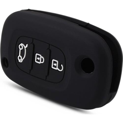 Silicone Key Case Cover for LADA Vesta Granta XRay Kalina Priora Sedan Sport for Renault Fluence Clio Megane For Mercedes