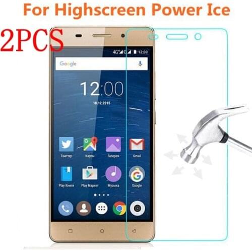 2PCS Original Tempered Glass For Highscreen Power Ice Screen Protector protective film For Highscreen Power Ice glass