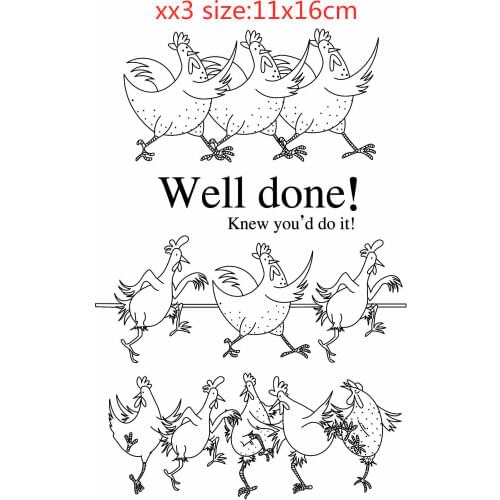 Animal Chicken Transparent Silicone Rubber Stamp And Die Sheet Cling Scrapbooking DIY Cute Pattern Photo Album Stamp