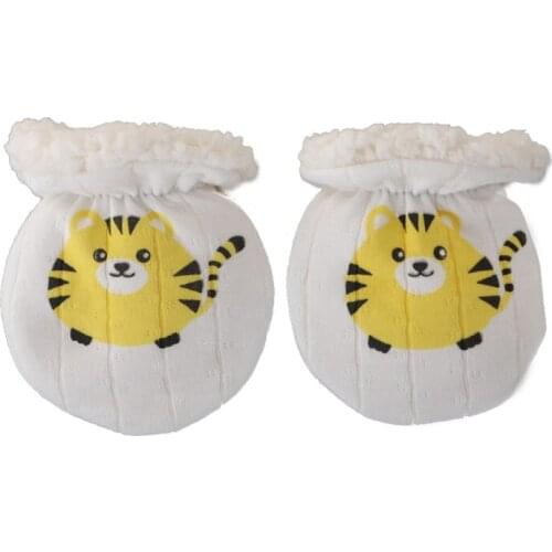 Winter Gloves Anti-grab Mittens Thicken Warm Fleece Glove Newborn Hand Warmer Q1FE