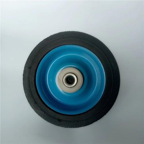 6 Inch High Elastic Silent Rubber Single Wheel Manufacturer Wholesale Powder Wheels Luggage Car Special