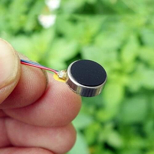 10mmx3.5mm Mini Vibration Motors DC 3V-4.2V 1035 Flat Coin Button-type DC Vibration Motor for Mobile Cell Phone Tablet Pager